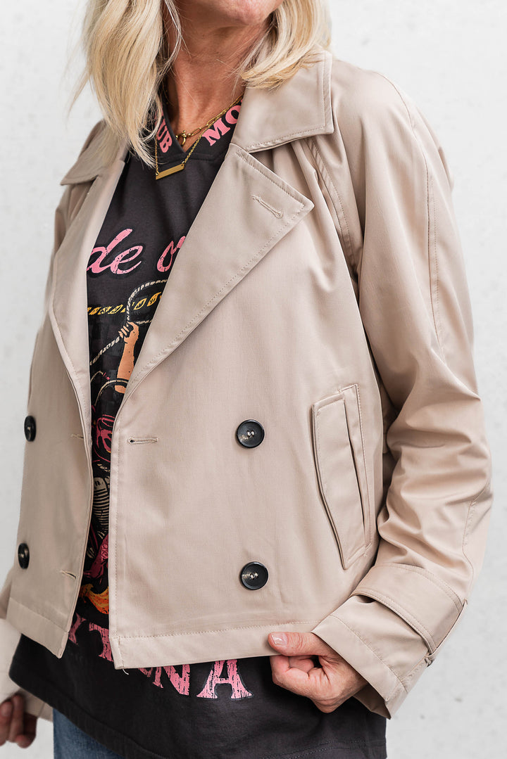 Mason Short Trench - Beige