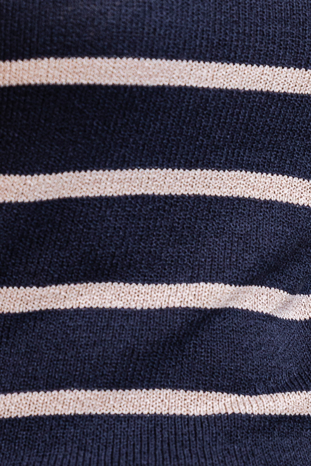 Stripe Knit Tank - Navy/Beige - Mabel and Woods