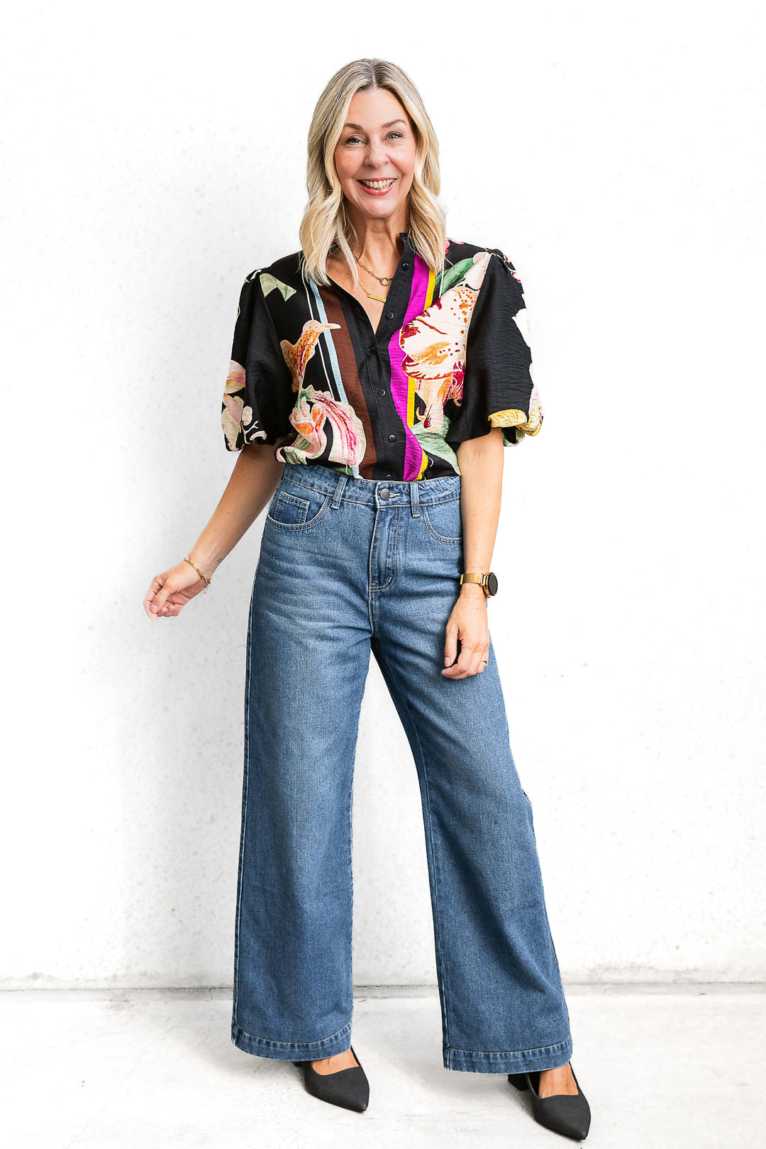 Black Lily Shirt - Mabel and Woods