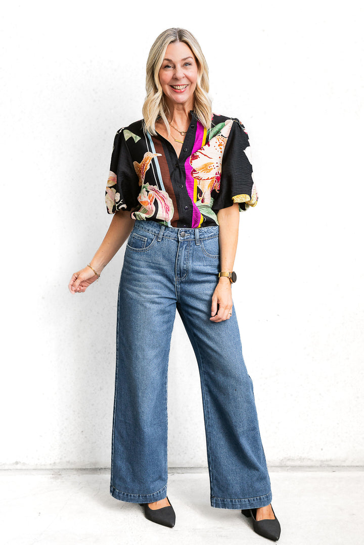 Black Lily Shirt - Mabel and Woods