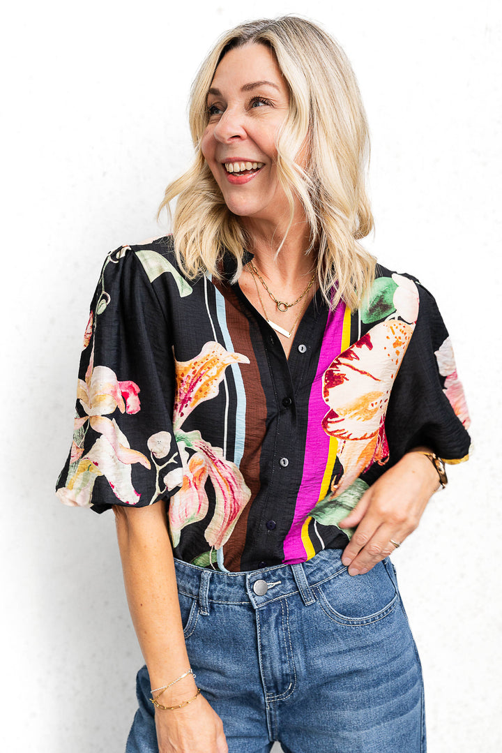 Black Lily Shirt - Mabel and Woods