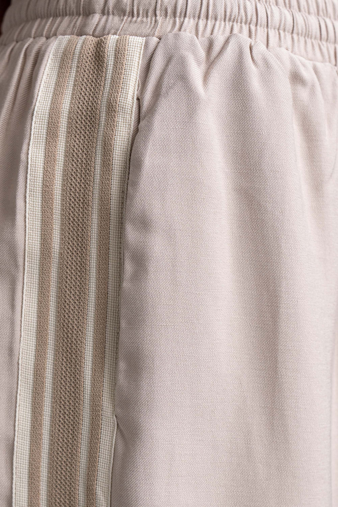 Luna Side Stripe Pants - Beige