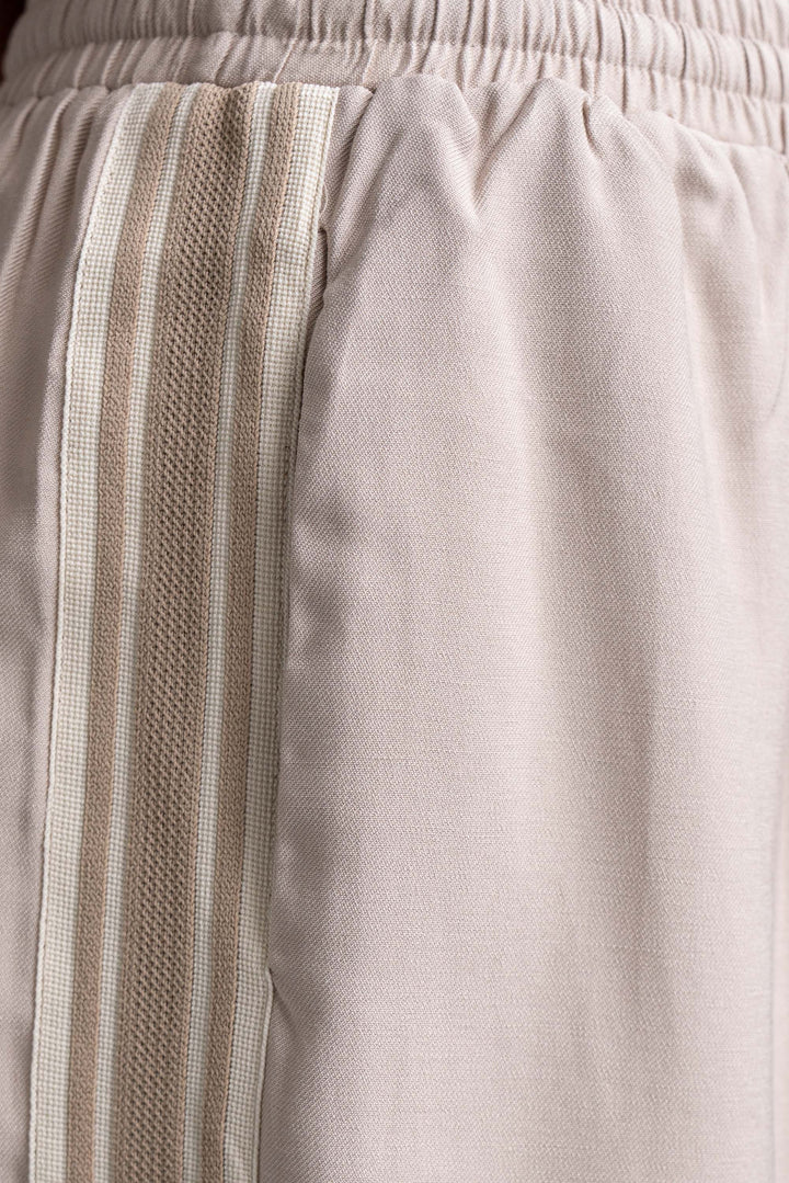 Luna Side Stripe Pants - Beige