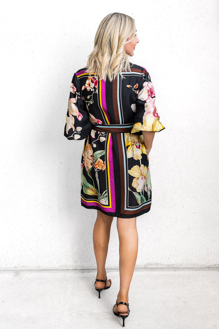 Black Lily Tie Dress - Mabel and Woods