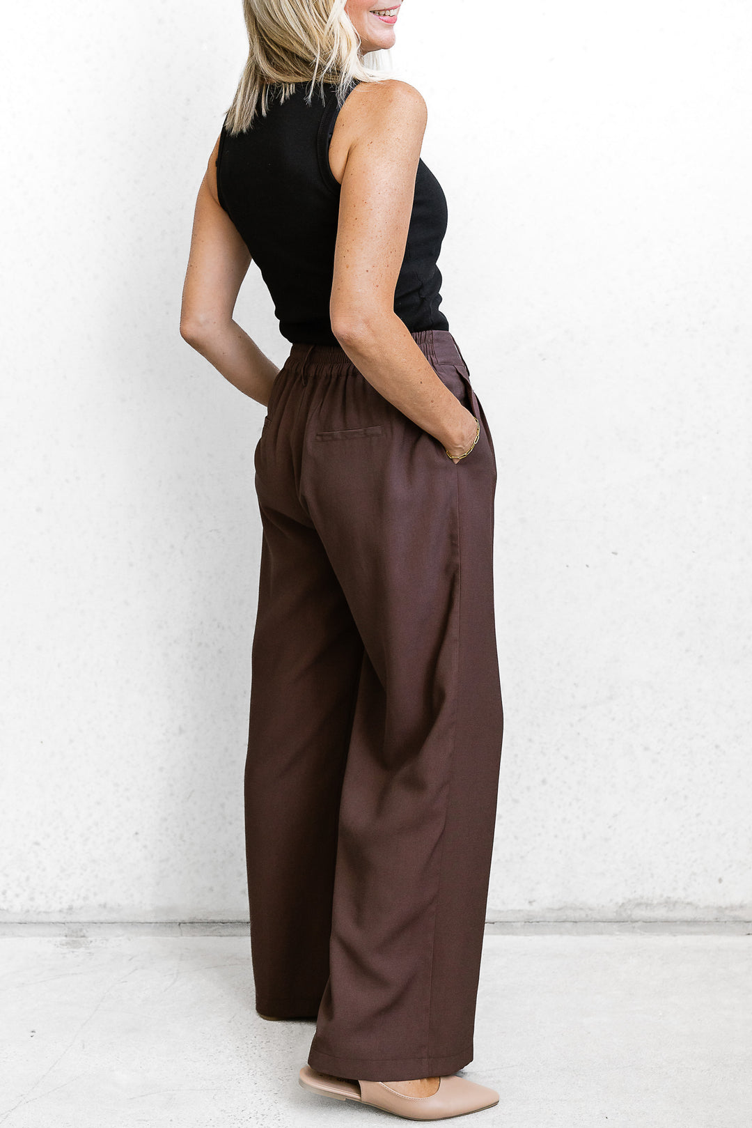 Eden Pant - Chocolate - Mabel and Woods