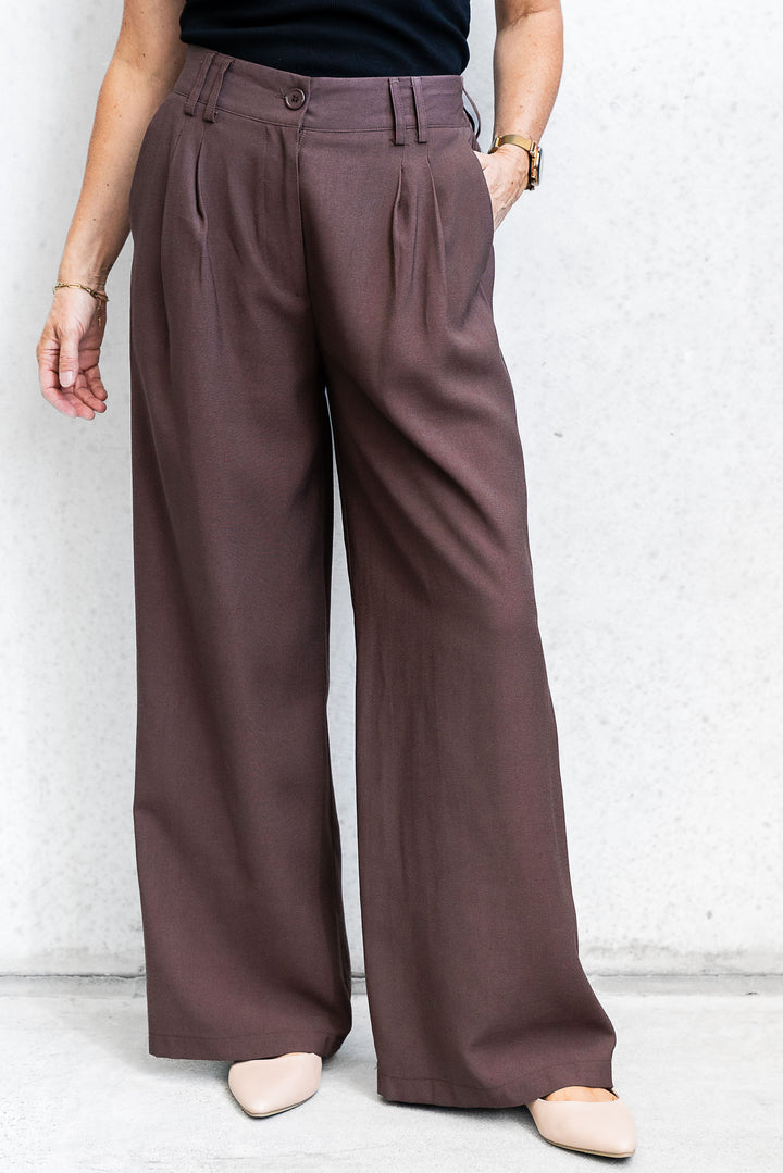 Eden Pant - Chocolate - Mabel and Woods