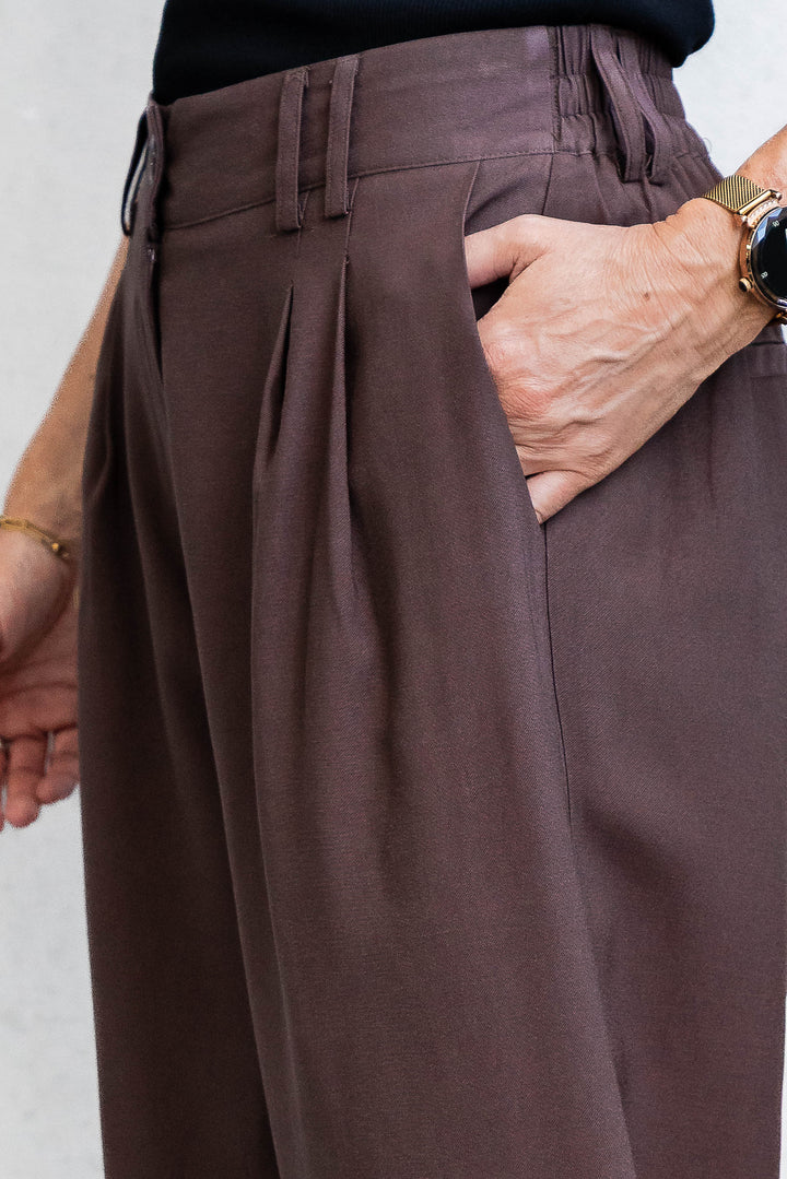 Eden Pant - Chocolate - Mabel and Woods