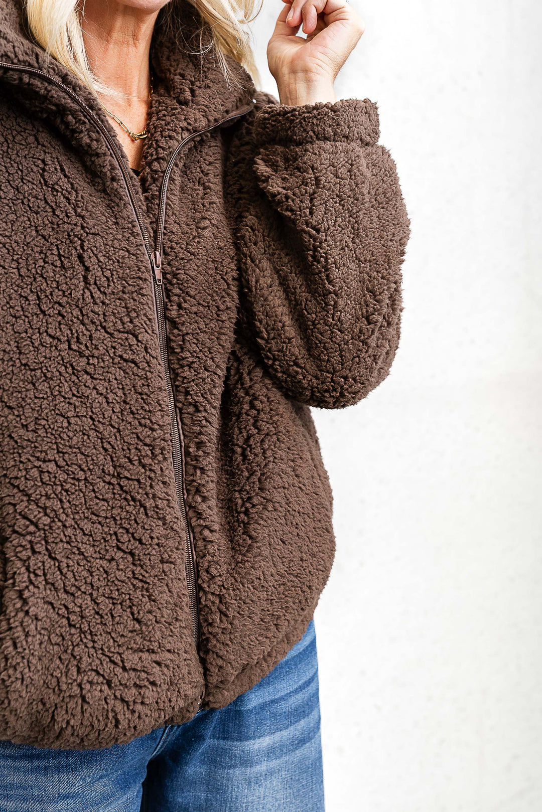 Chocolate Teddy Jacket - Mabel and Woods