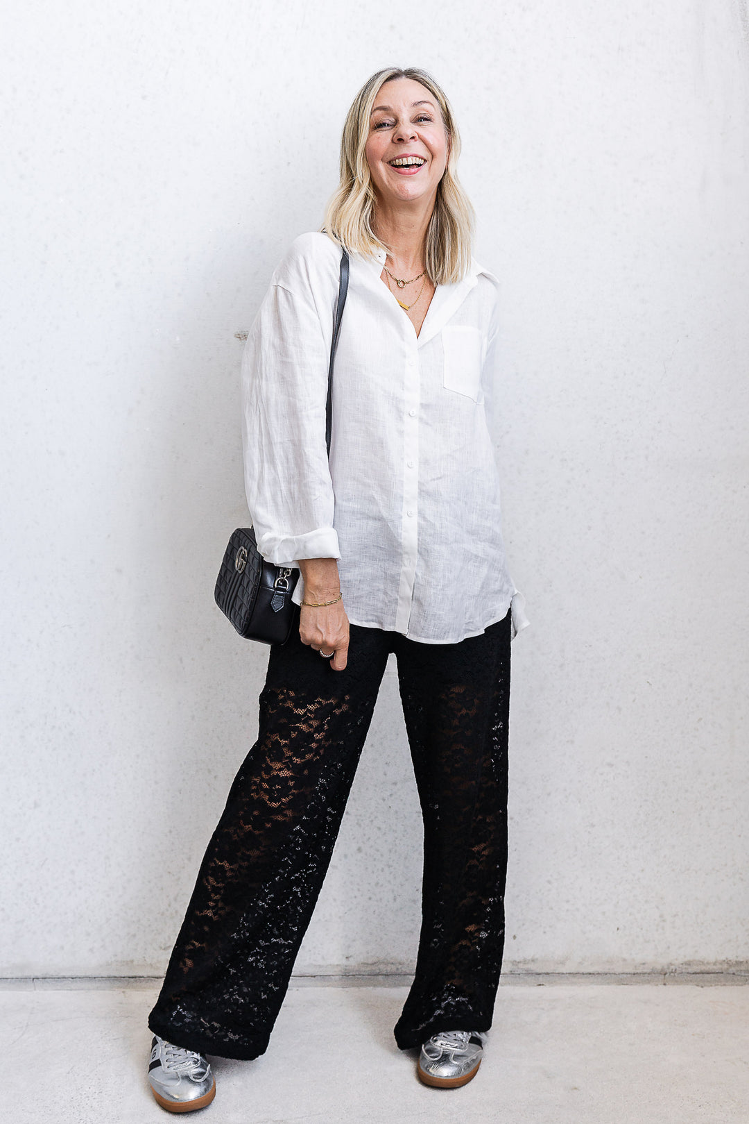 Boyfriend Linen Shirt - White - Mabel and Woods