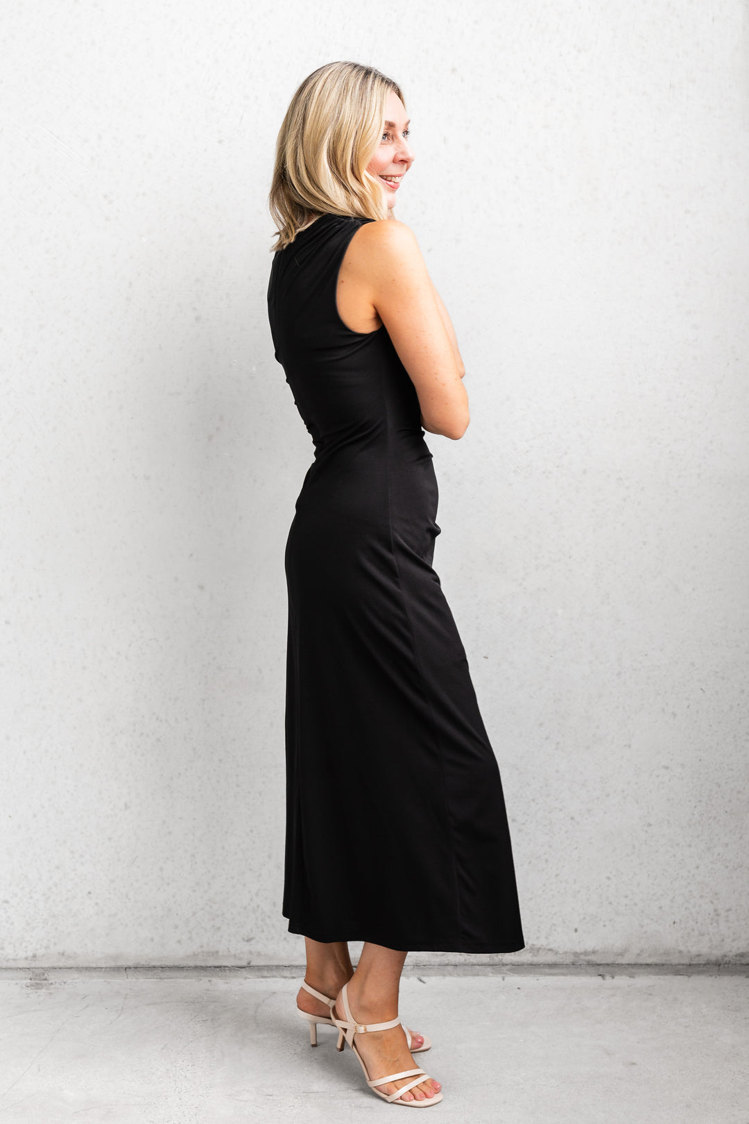 Maya Midi Dress - Black