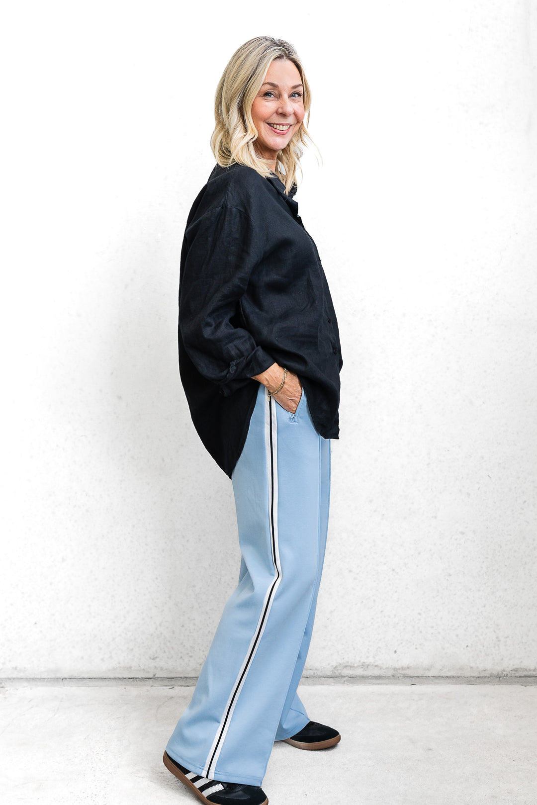 Racer Pant - Sky Blue - Mabel and Woods