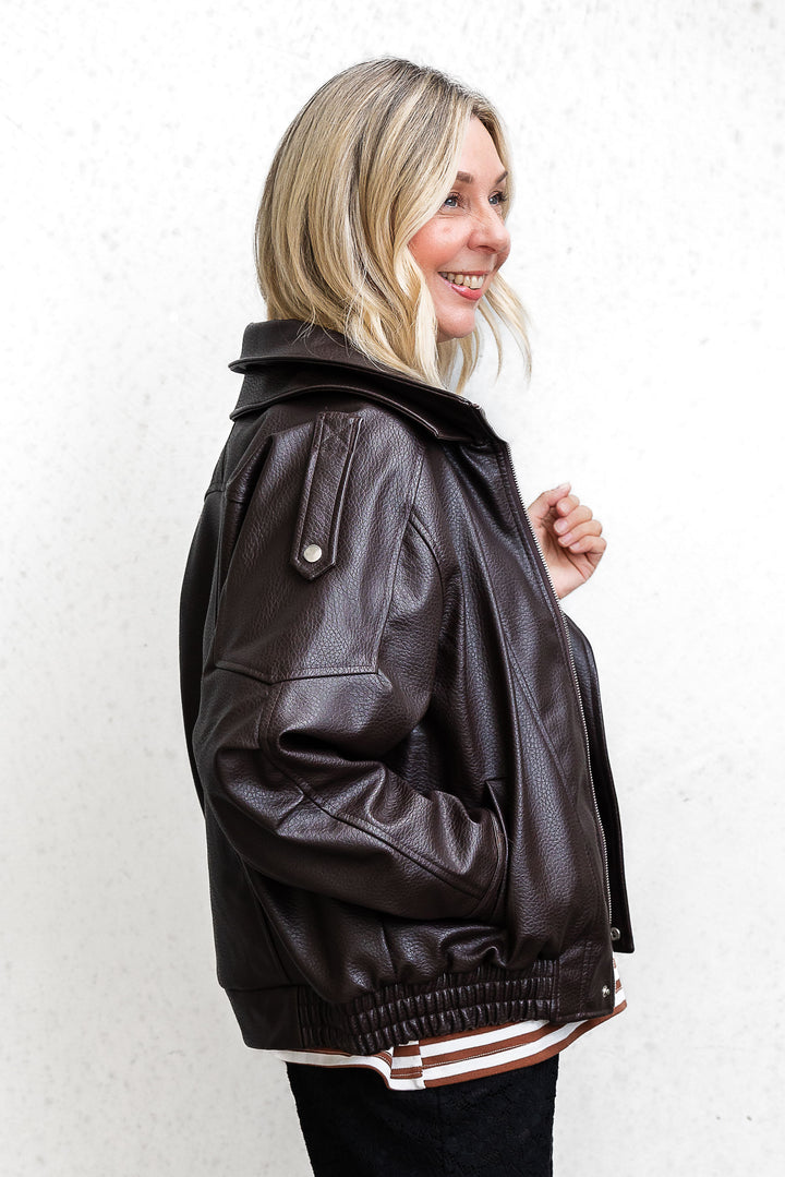 Mercer Bomber Jacket - Cocoa