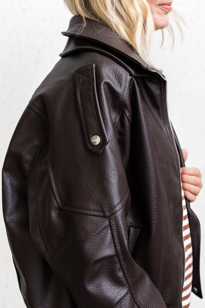 Mercer Bomber Jacket - Cocoa