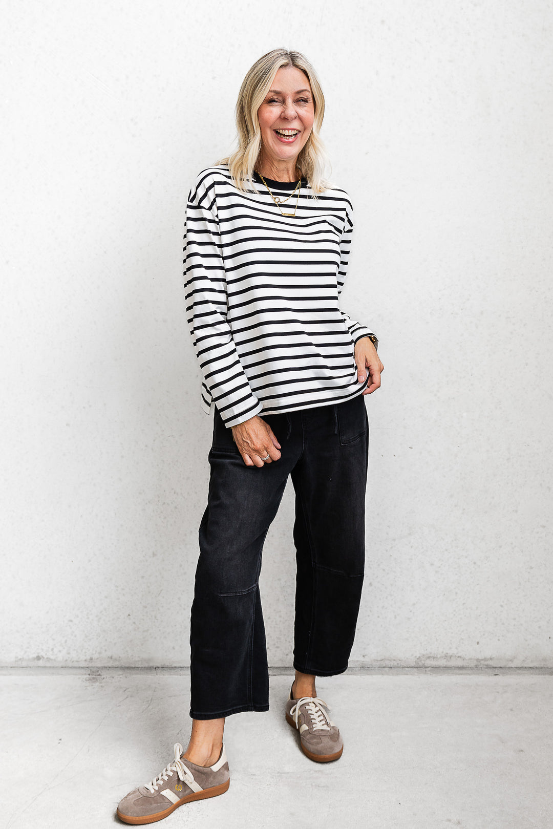 Barrel Jogger - Washed Black - Mabel and Woods