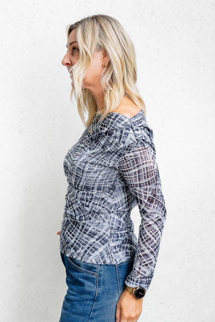 Andy Mesh Top - Grey - Mabel and Woods