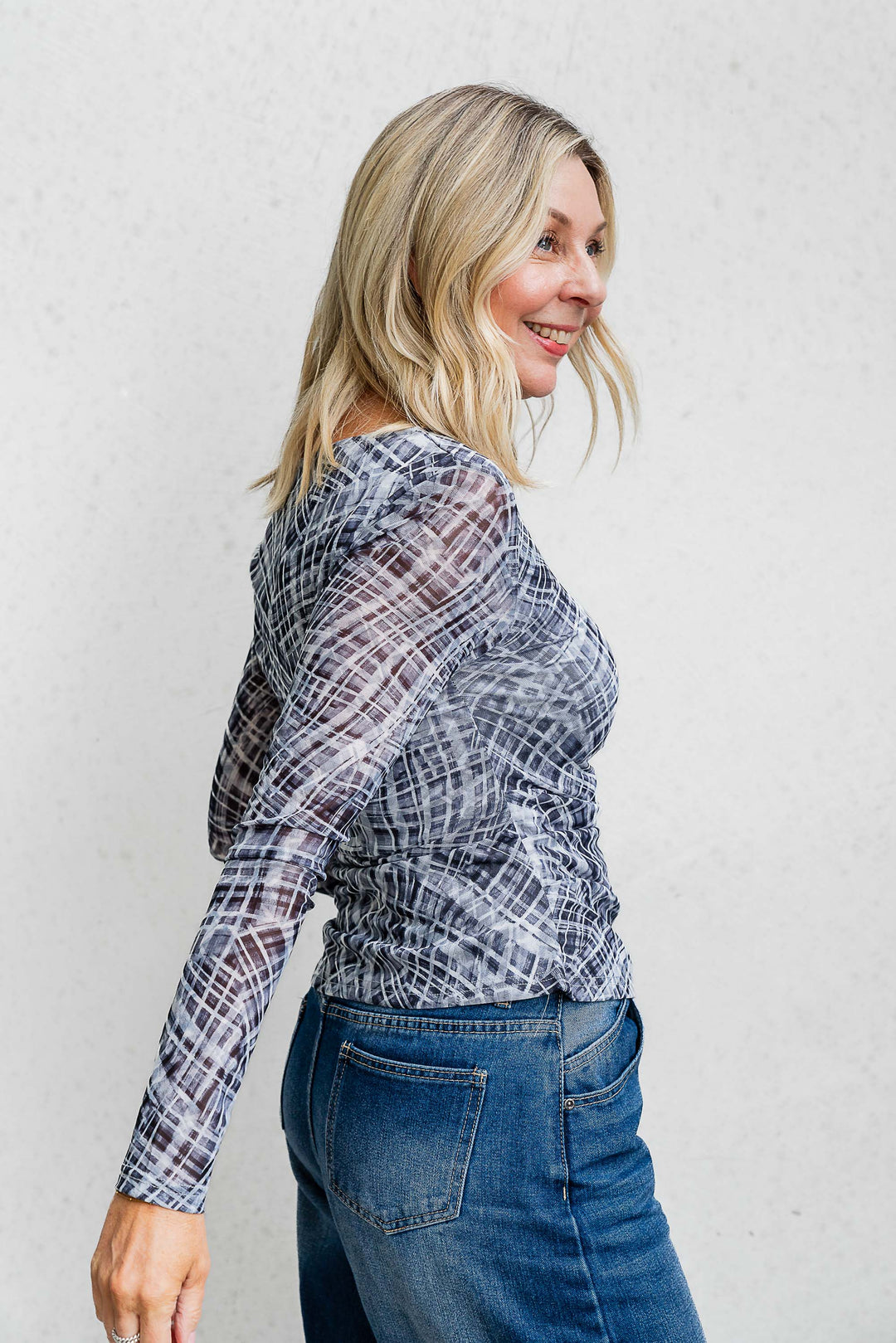 Andy Mesh Top - Grey - Mabel and Woods