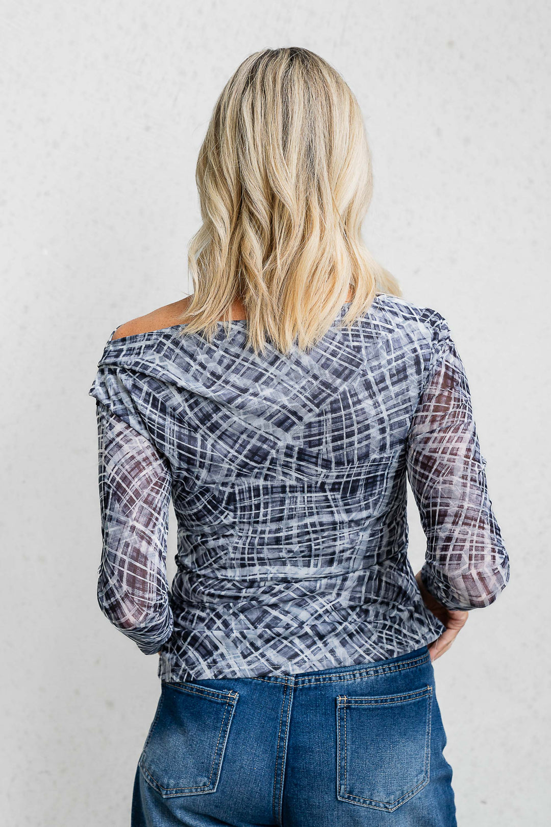Andy Mesh Top - Grey - Mabel and Woods
