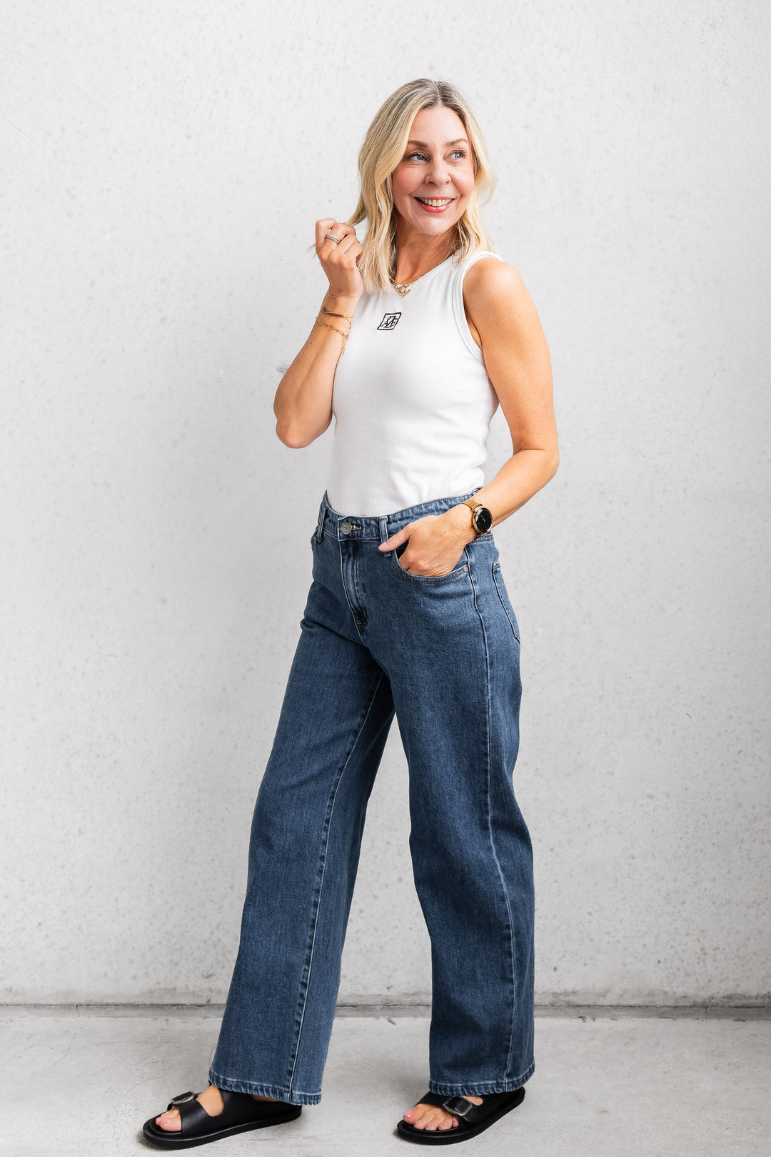 Anita Straight Leg Jean - Dark Wash