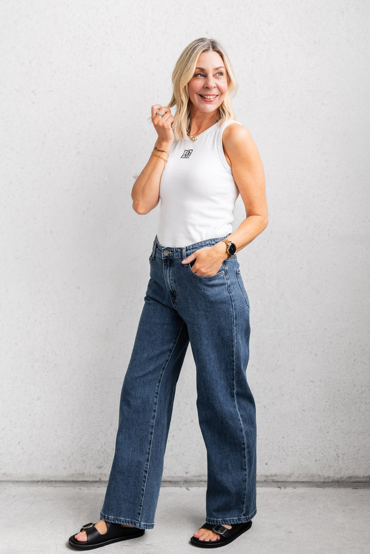 Anita Straight Leg Jean - Dark Wash