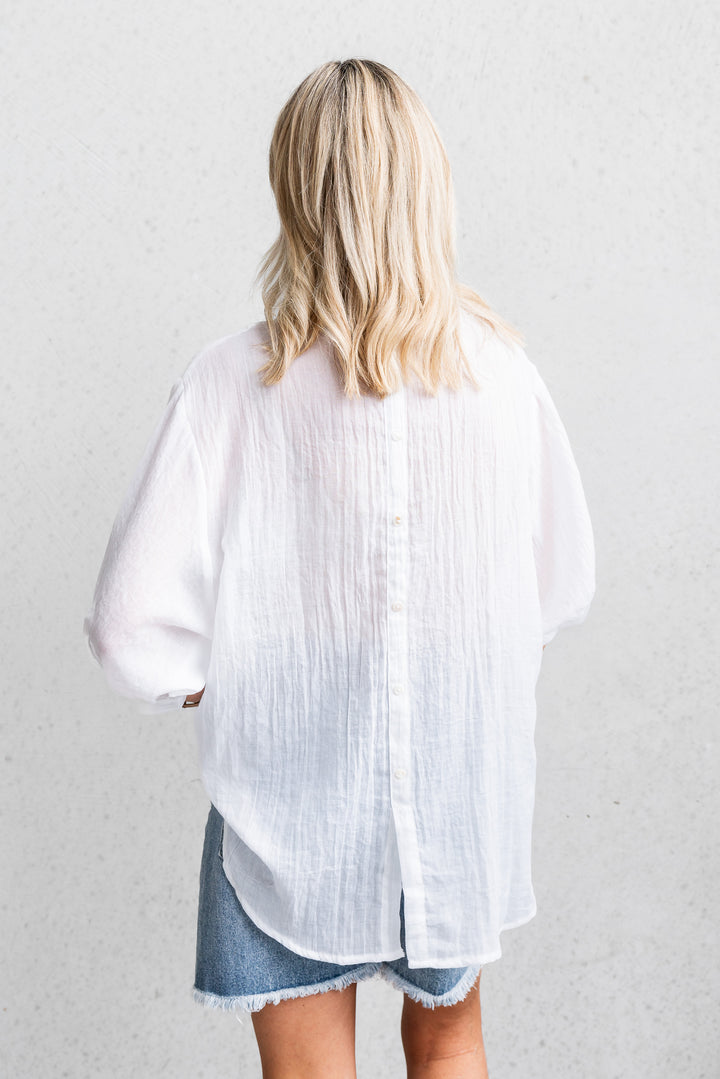 Summer Shirt - White - Mabel and Woods