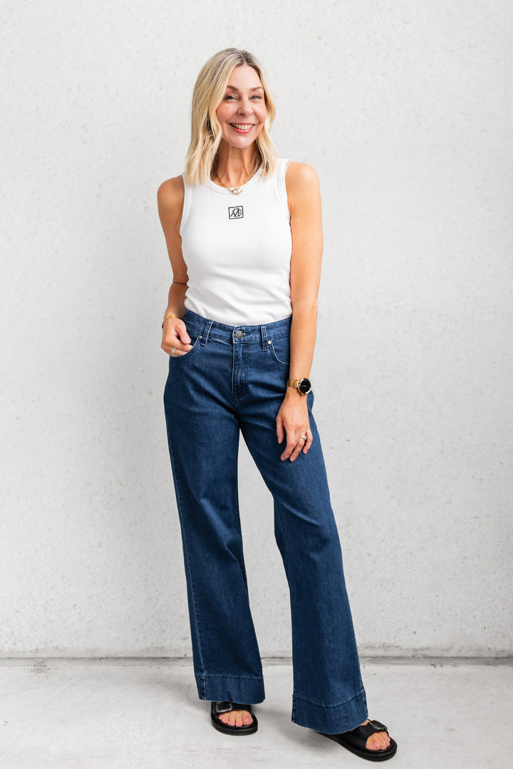 Anita Straight Leg Jean - Dark Wash