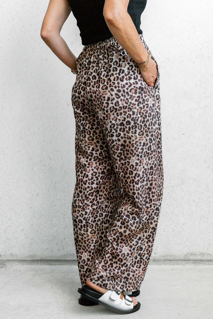 Leopard Wide Leg Pants