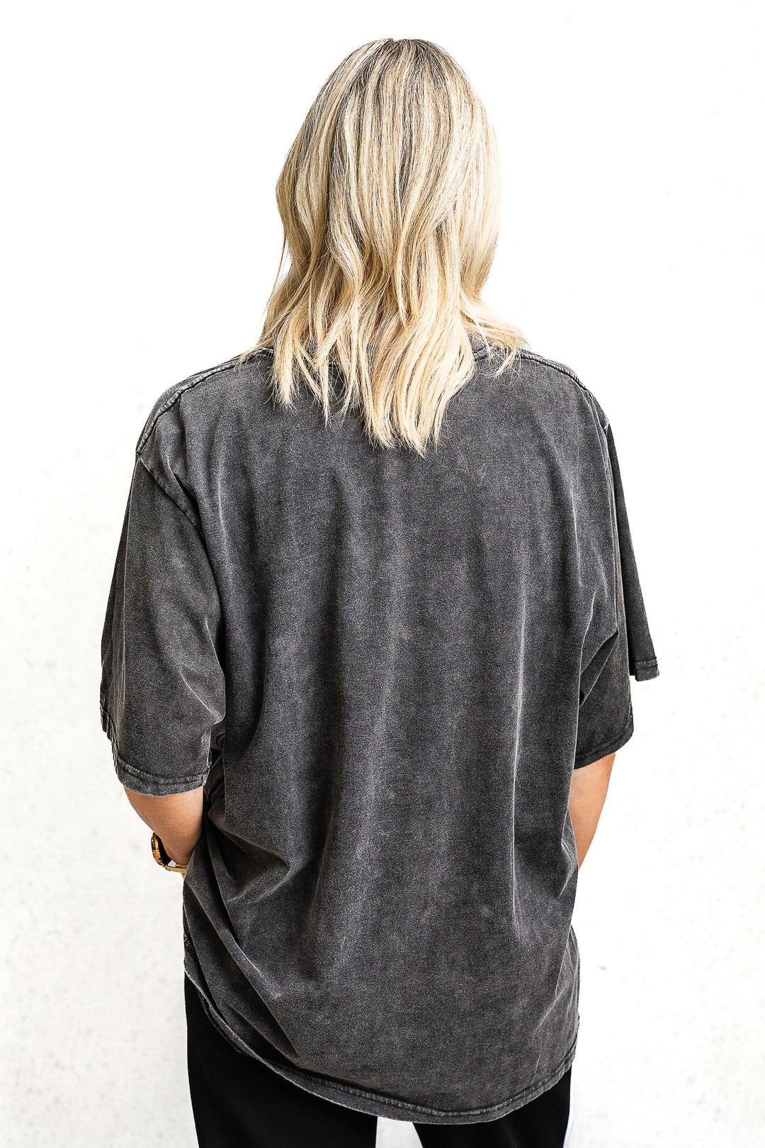Chaos Tee - Washed Black - Mabel and Woods