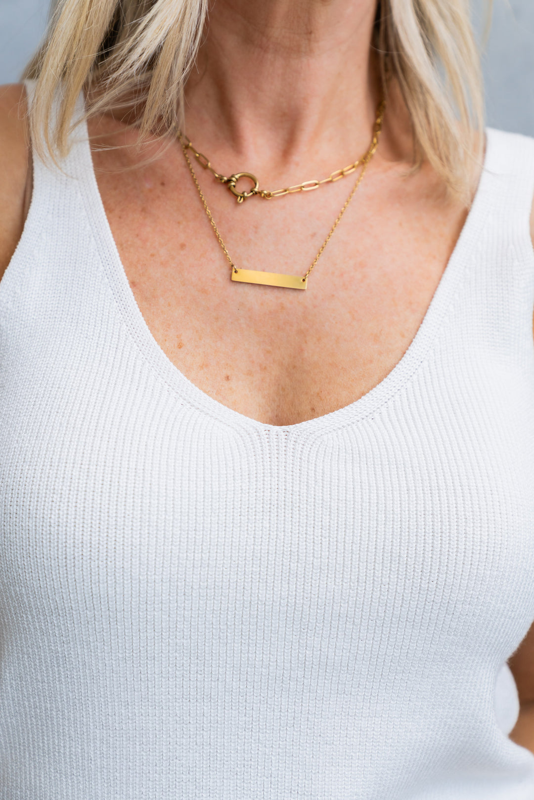 Eve Knit Tank - Vanilla