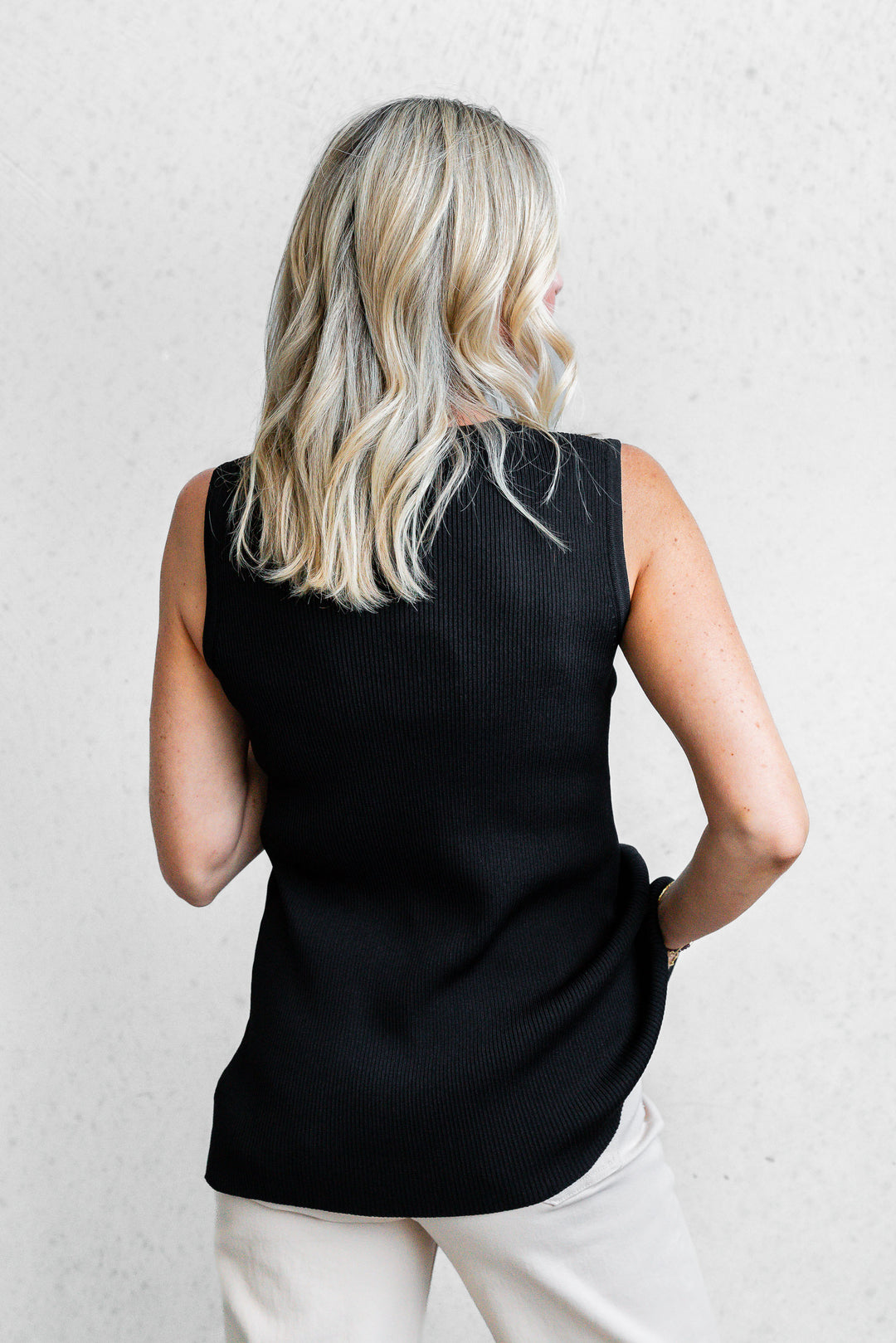 Darcy Knit Vest - Black