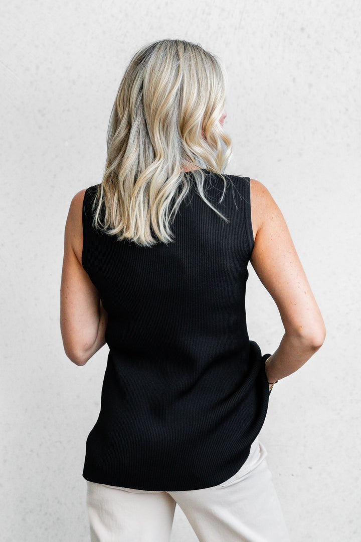 Darcy Knit Vest - Black