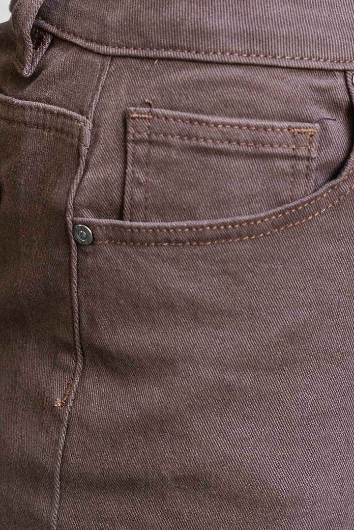 Camille Wide Leg Jean - Chocolate - Mabel and Woods
