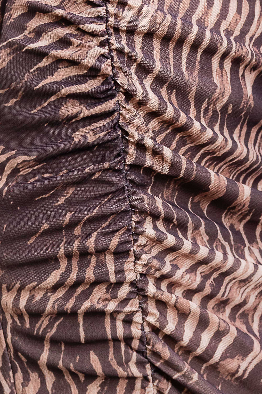 Raine Mesh Dress - Choc/Latte - Mabel and Woods