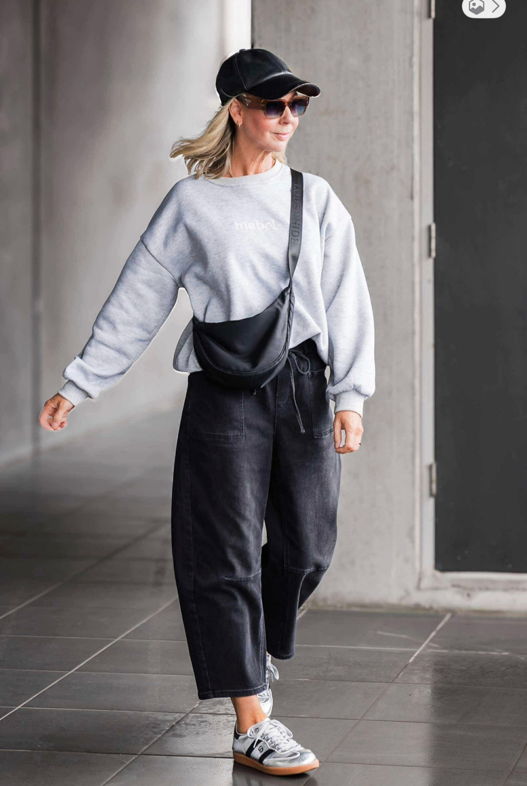 Barrel Jogger - Washed Black - Mabel and Woods