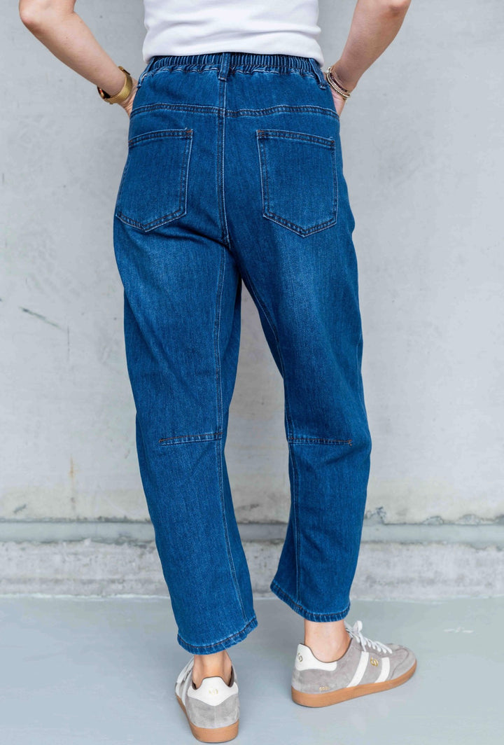 Barrel Jogger - Dark Wash
