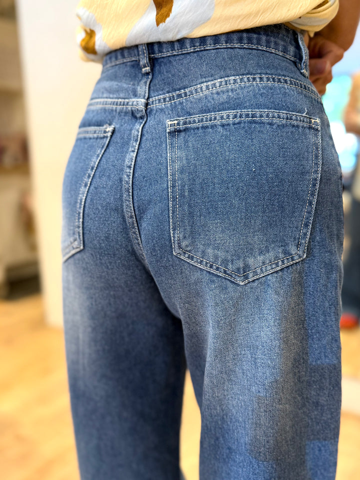 Greer Wide Leg Cuff Jean - Mabel and Woods