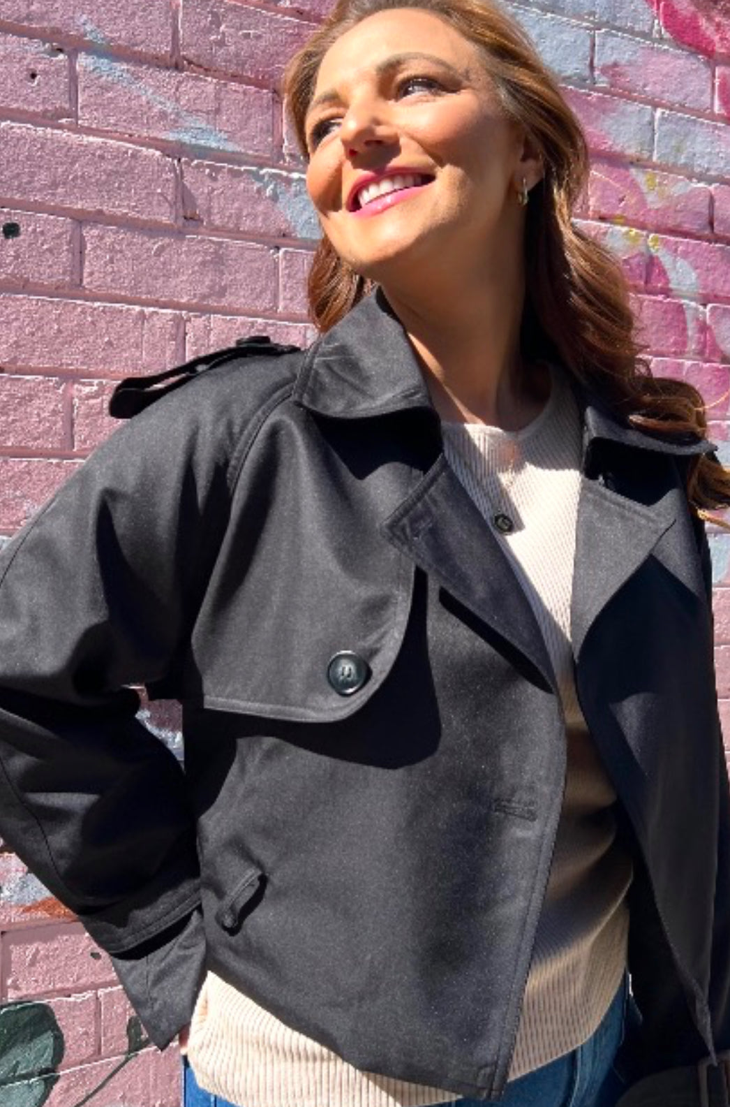 Crop Trench - Black