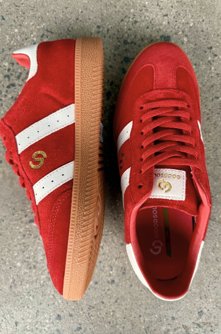 Parallel Suede Sneaker - Red / White