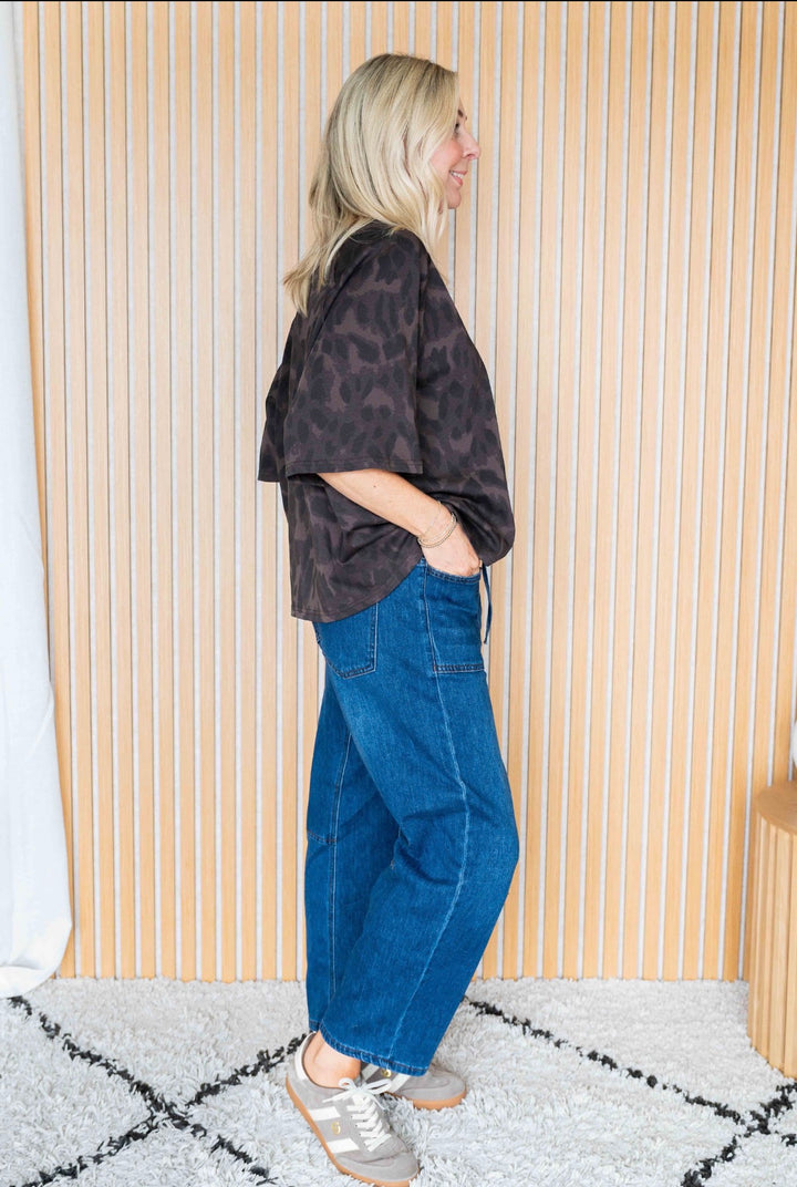 Barrel Jogger - Dark Wash
