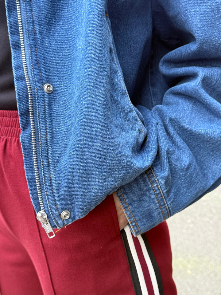 Rider Side Stripe Pants - Burgundy