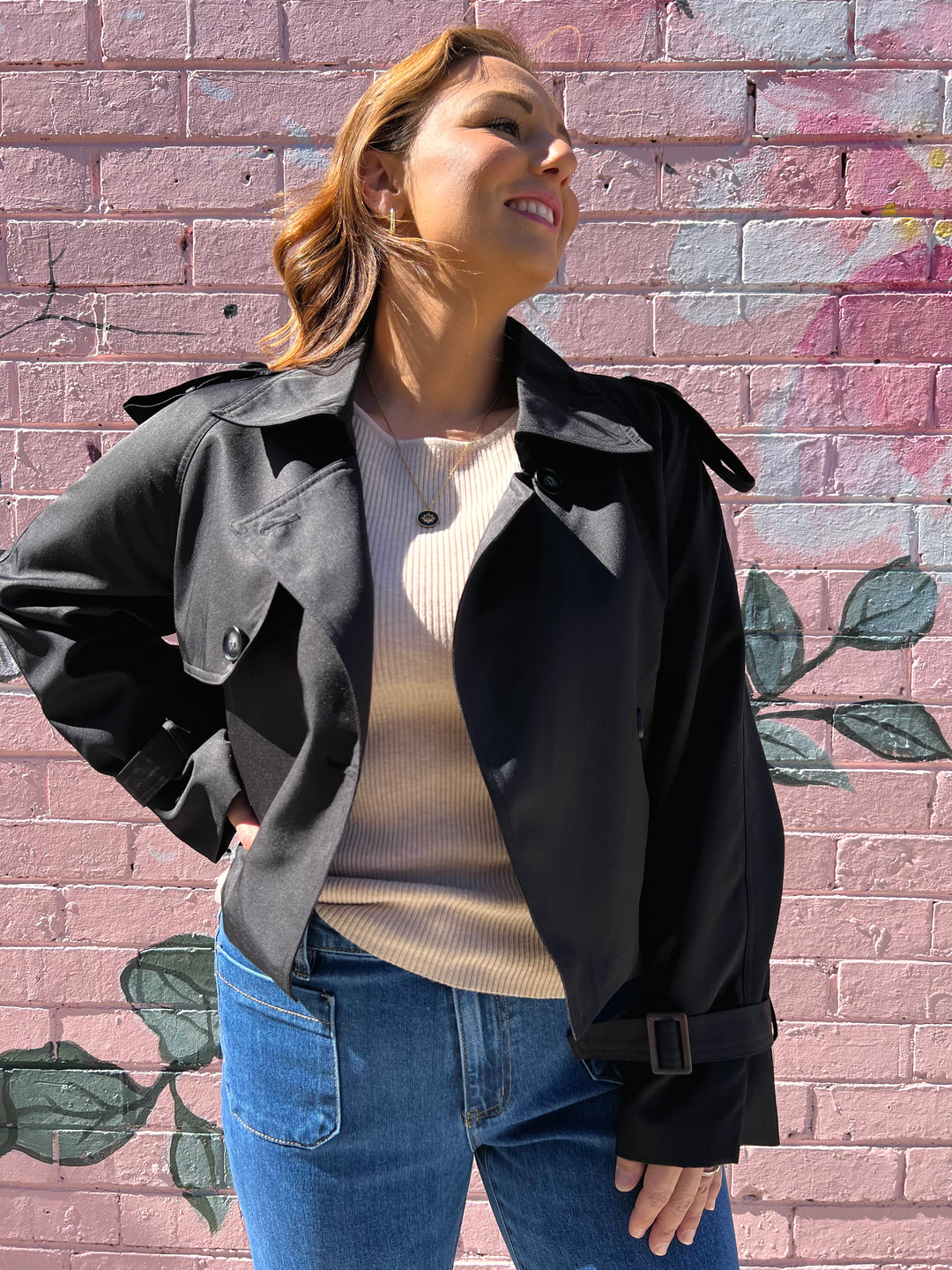 Crop Trench - Black
