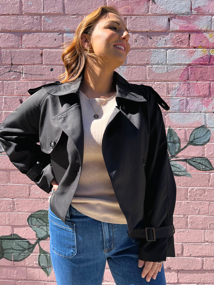 Crop Trench - Black