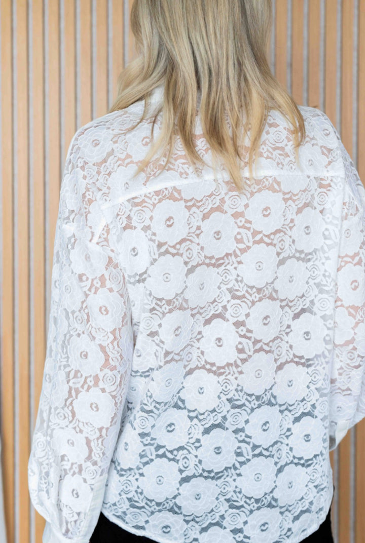 Cream Lace Shirt