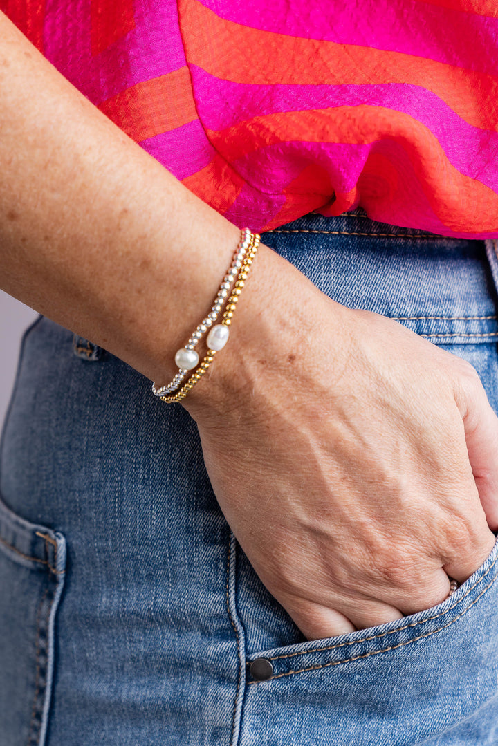 Tiffany Bracelet - Silver/Pearl