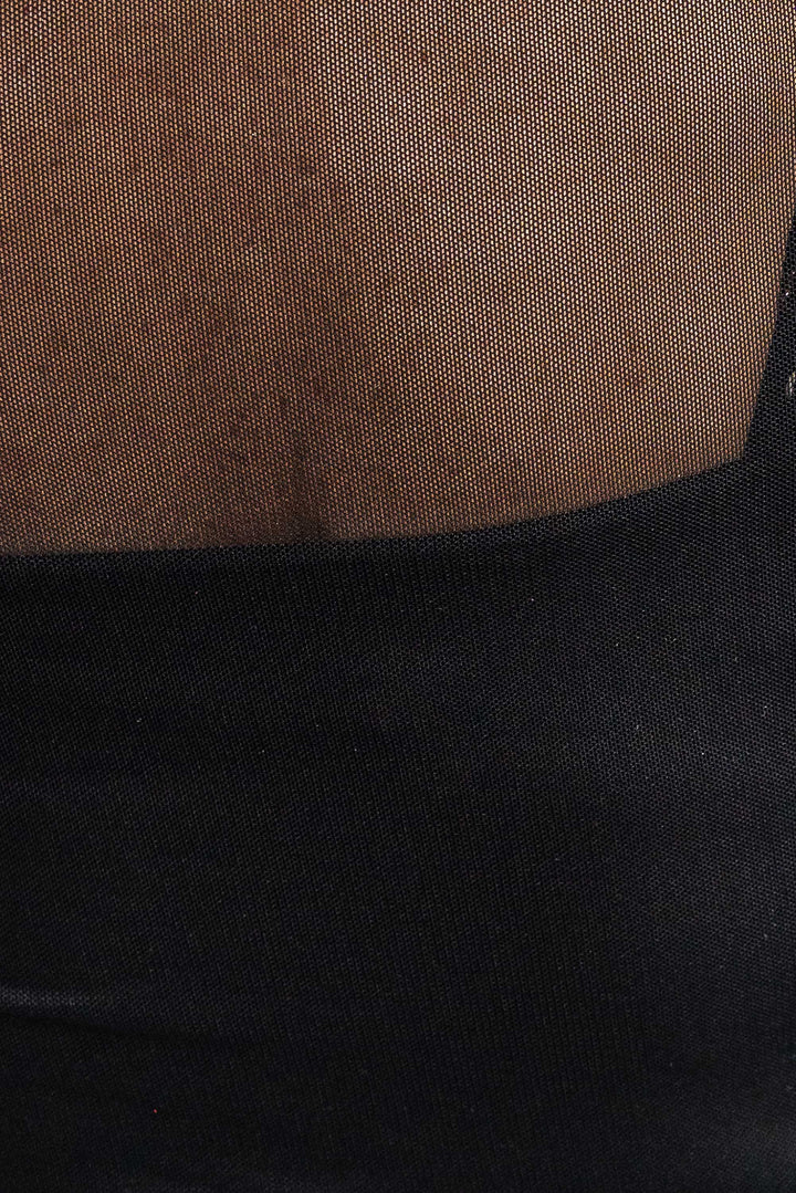 Stevie Mesh Top - Black - Mabel and Woods
