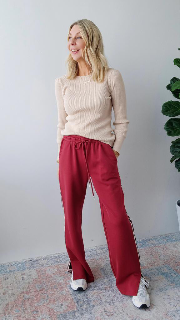 Isabella Rib Knit - Latte