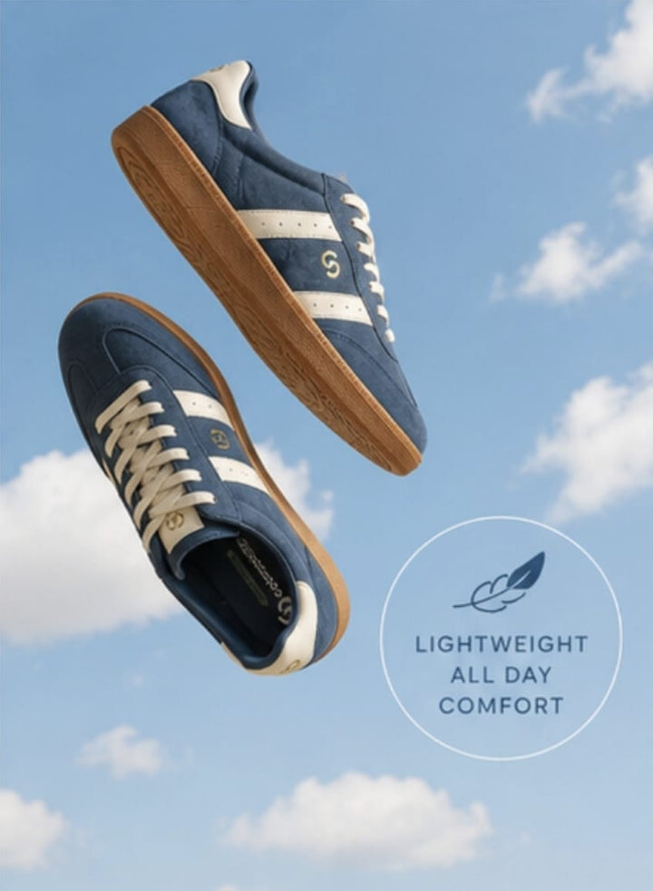 Parallel Suede Sneaker - Peacock/Ivory - Mabel and Woods