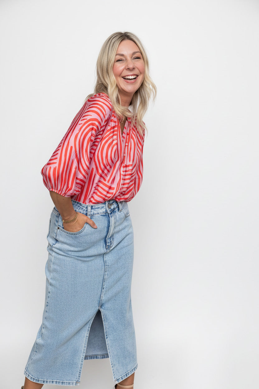 Jenson Denim Skirt - Blue