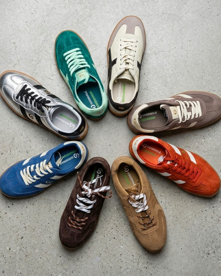 Parallel Suede Sneaker - Peacock/Ivory - Mabel and Woods