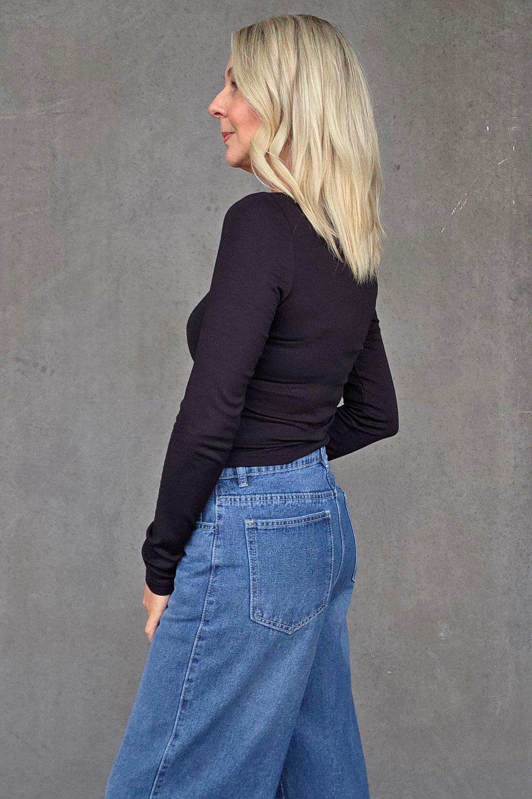 Greer Wide Leg Cuff Jean - Mabel and Woods