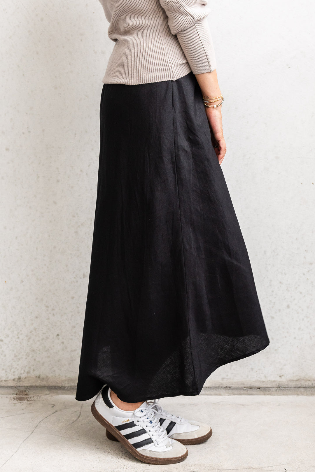 Licorice Linen Skirt